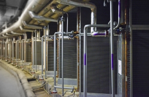 Rekuperační výměníky centrálního nasávání vzduchu strojovny C2