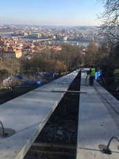Kompozity při rekonstrukci mostu lanové dráhy na Petřín