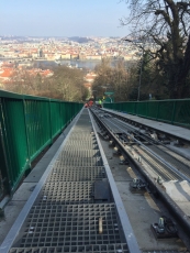 Kompozity při rekonstrukci mostu lanové dráhy na Petřín