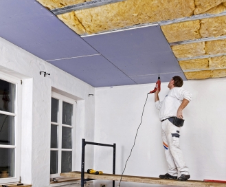 Akustický podhled konstruovaný s deskou Knauf Diamant