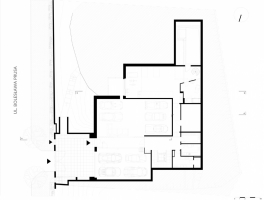 Půdorys podlaží pod úrovní terénu