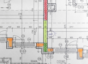 Obr. 11: Ukázka projektové dokumentace se zbytečně komplikovanou kombinací materiálů