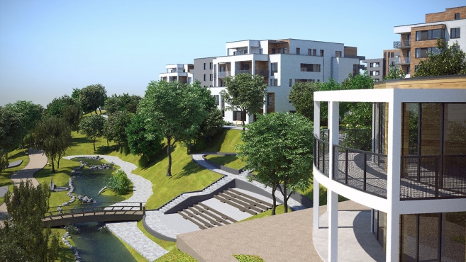 Obr. 14: Vizualizace okolí Rokytky po revitalizaci