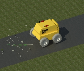 Studenti z ČVUT vyhráli soutěž s robotem na úklid staveniště