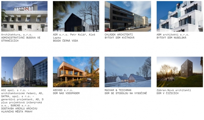 Česká cena za architekturu – užší výběr