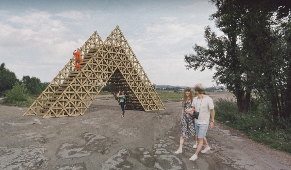 Rohanský ostrov, návrh na vyhlidkovou věž od H3T