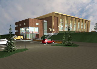 Sportovní hala ve Světlé nad Sázavou – vizualizace