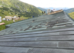 Rekonstrukce chaty generála Milana Rastislava Štefánika s využitím materiálů Rheinzink