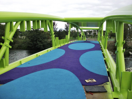 Obr. 13: Povrch lávky v Karlových Varech