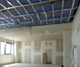 Airport Business Centrum na pražském letišti, instalace stropního vytápění/chlazení 