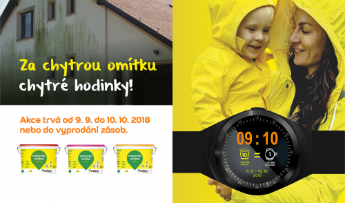 Za nákup chytré omítky chytré hodinky