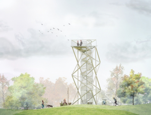 Rozhledna na Židenickém kopci – Denisa Boháčová, Veronika Dubinová, Zuzana Krčková, Fakulta stavební, Vysoké učení technické v Brně.