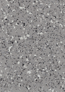 Gerflor Taralay Premium, dekor Neopolis – hrubý terrazzo efekt s neutrálními „městskými“ tóny a průhledným efektem, přinášejícím hloubku