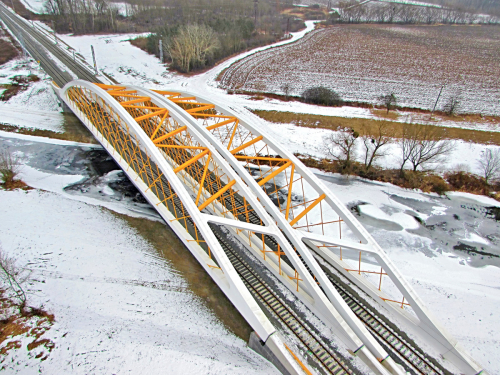 Výsledky: 1. Vítěz kategorie Silniční a železniční mosty Železniční most na trati Hohenau–Přerov, Česká republika