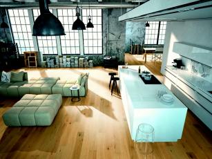 Dřevěná třívrtsvá podlaha 1FLOOR, kolekce Forte, dekor dub Forte 6, foto KPP