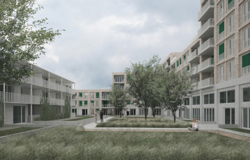 Milada Vorzová: Areál bývalé Neubertovy tiskárny – Bytový dům s atelier