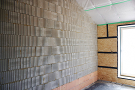 Příčka z nepálených cihel Heluz Nature Energy