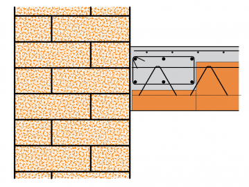 Obr. 12: Zavěšení trámů do obvodového věnce