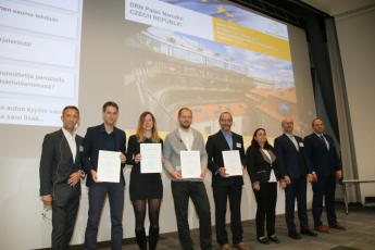 Zleva: Michael Pauser (ECSN), Milan Vrána (Fiala+Němec),Jana Cepková (Hinton), Michal Klíma (SEBRE), Milan Polák (Němec Polák), Alena Procházková (TBG Metrostav), Miroslav Mrázek & Milan Vávra (Terracon)