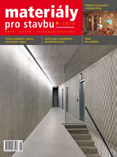 Materiály pro stavbu 9/2018