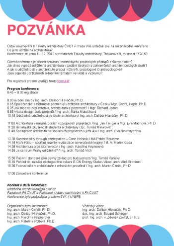 Konference Co je to udržitelná architektura?