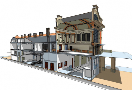 Architektonický řez objektem