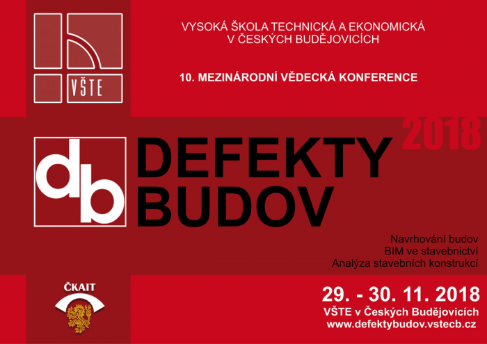 Letos již po desáté se v Českých Budějovicích konala odborná konference Defekty budov