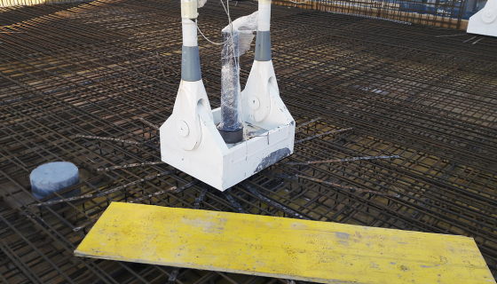 Obr. 12: Výztuž pod kotevním bodem na ose K