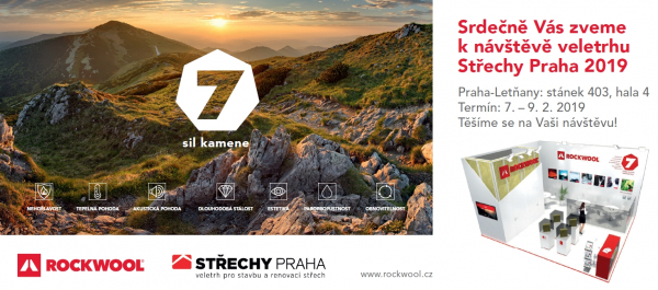 Rockwool na veletrhu Střechy Praha 2019