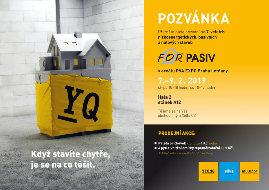 Ytong zve na veletrh For Pasiv 2019