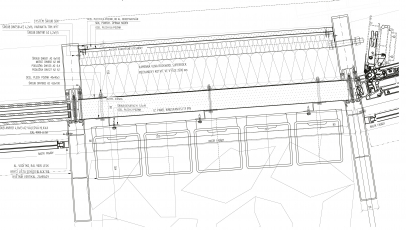 Obr. 5: Detail fasády, vodorovný řez