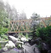 Lávka Medvědí boudy (Ateliér Kordovský – Vrbata), vizualizace