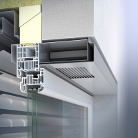 Obr. 7: Okno s rekuperačním větráním (zdroj www.schueco.com)