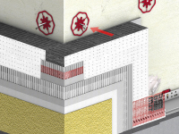 Skladba zateplovacího systému Baumit open s kotvami Baumit StarTrack