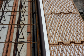 Ukládání výztuže u věnce