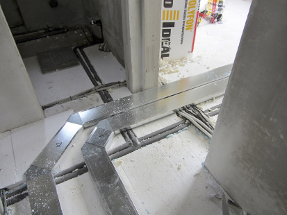 Ilustrativní ukázka rozvodů technických instalací