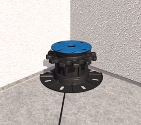 Terče stavitelné (obdobně i terče samonivelační) umístíme co nejblíže k rohu, popřípadě ke stěně. Vymezovací mezerníky, které nám budou překážet, odstraníme.