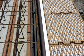 Ukládání výztuže u věnce