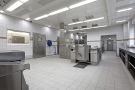 Typické použití dlažeb ve velkokuchyni