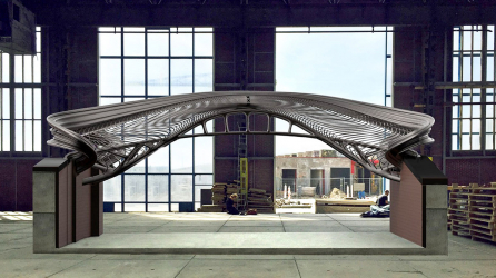 Vizualizace prvního návrhu mostu