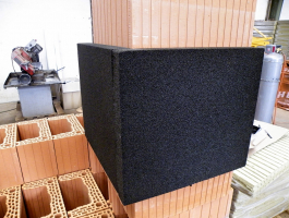 Parotěsný prostup cihelných komínů