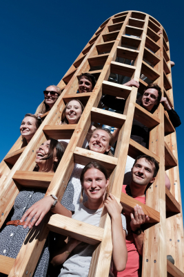 Studenti architektury vytvořili pro Libčice „iniciační bod“ – stožár s výhledem