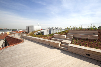 Pobytová střecha v centru Prahy