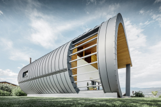 Casa Giovannini – rodinný dům v italské obci Flavon s hliníkovou střechou