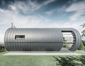 Casa Giovannini – rodinný dům v italské obci Flavon s hliníkovou střechou