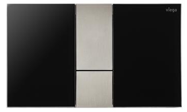 U ovládacích desek pro toalety jsou tlačítka uspořádána zpravidla horizontálně vedle sebe. U desky Visign for Style 24 se designéři ze společnosti ARTEFAKT design z Darmstadtu vydali jinou cestou. Uspořádali je ve vertikálním směru pod sebe a umístili doprostřed desky, takže tlačítka vskutku poutají pozornost. Dokonce se zdá, jako by tvořila jakýsi estetický vykřičník. Prvotřídní kvalita i design desky se projevují zejména u dvoubarevných variant: Povrchy s vysokým leskem v kombinaci s matně broušenými hliníkovými tlačítky propůjčují desce Visign for Style 24 exkluzivní vzhled. Na přání zákazníka jsou i u této varianty možné kovové a speciální barvy či vestavba v jedné rovině s obkladem. 