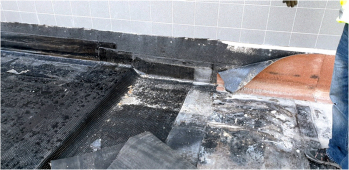 Obr. 5: Detail etapového napojení nebo též detail zajištění denního záběru při provádění izolačního souvrství