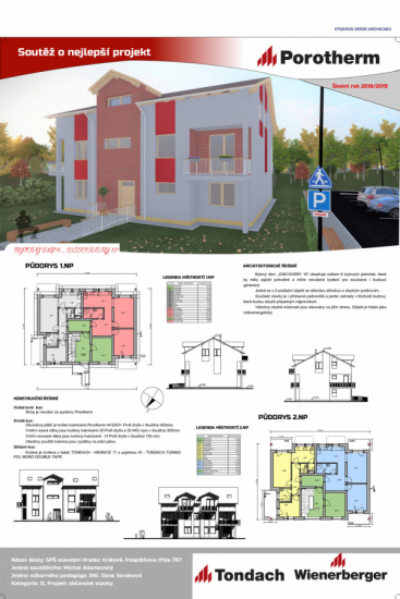 Speciální ocenění Tondach: Michal Adamovský ze SPŠS Hradec Králové