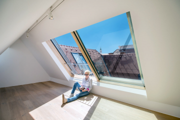 Posuv okna Solara PERSPEKTIV je hladký, je to radost si okno otevřít