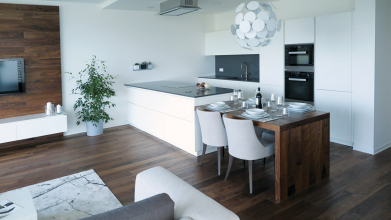 Dřevěné podlahy Kährs v projektu Vily Švédské kříže